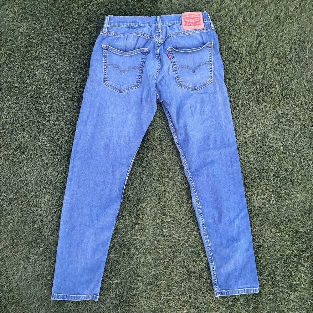 Levi's Men's 28x27 Jeans Medium Blue Straight Leg Denim Faded Y2K 90s Classic